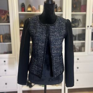 Robert Graham Wool Tweed Beaded Blazer| size 2